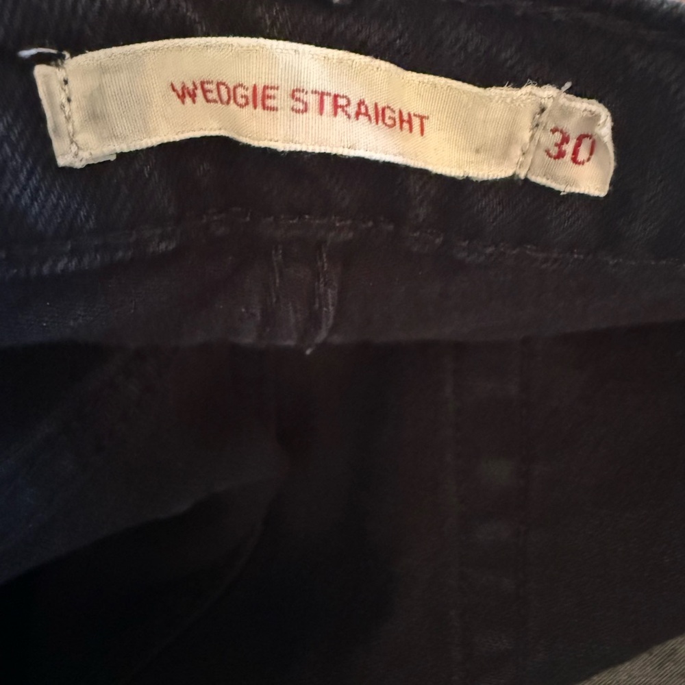 Levi's Women's Straight Leg Black Jeans - Picture 4 of 6